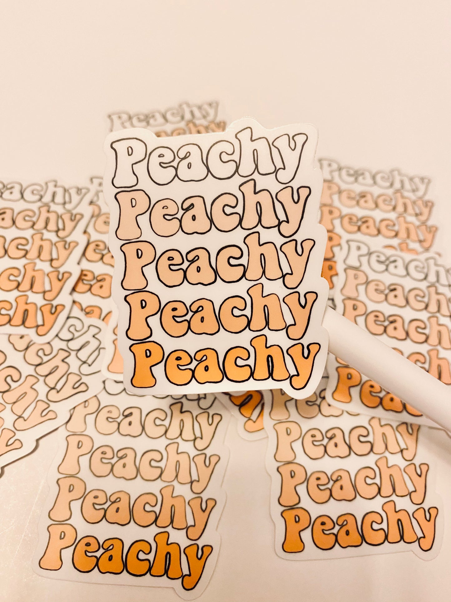 Peachy Sticker