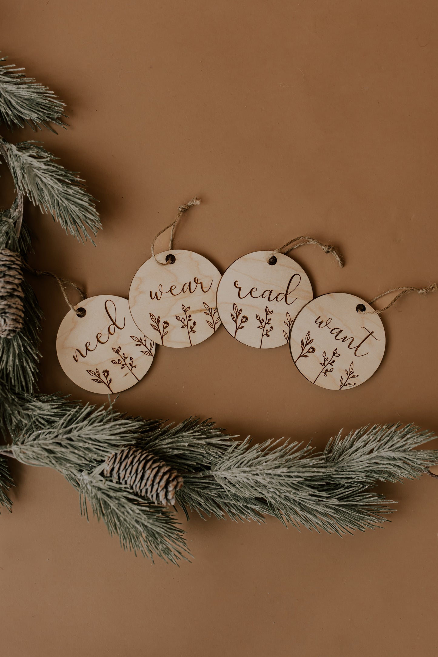 Need, Wear, Read, Want Present Tags