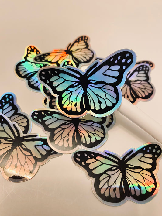 Holographic Butterfly Sticker