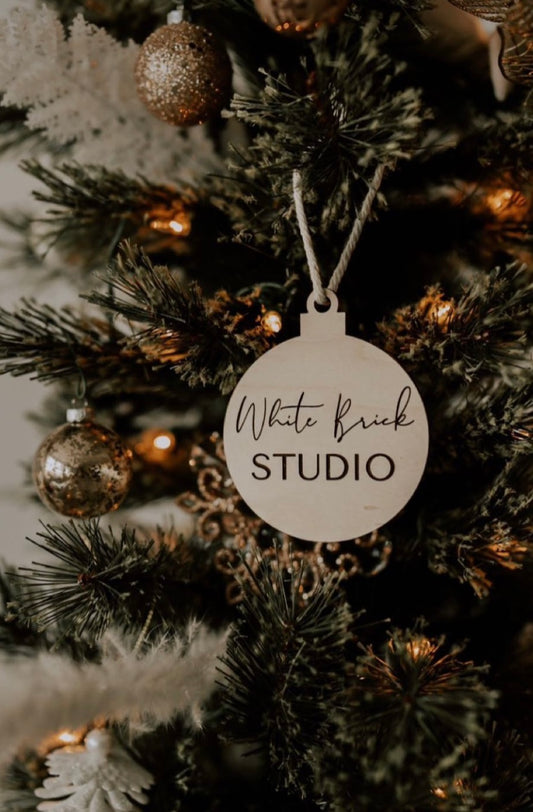 Custom Business Logo Ornament