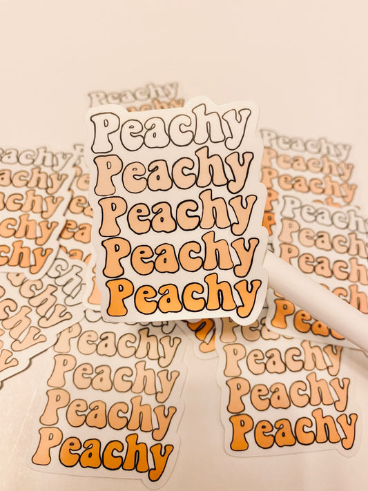 Peachy Sticker